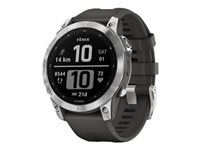 Garmin Fenix 7 47 Mm Sort Sølv Sportsur