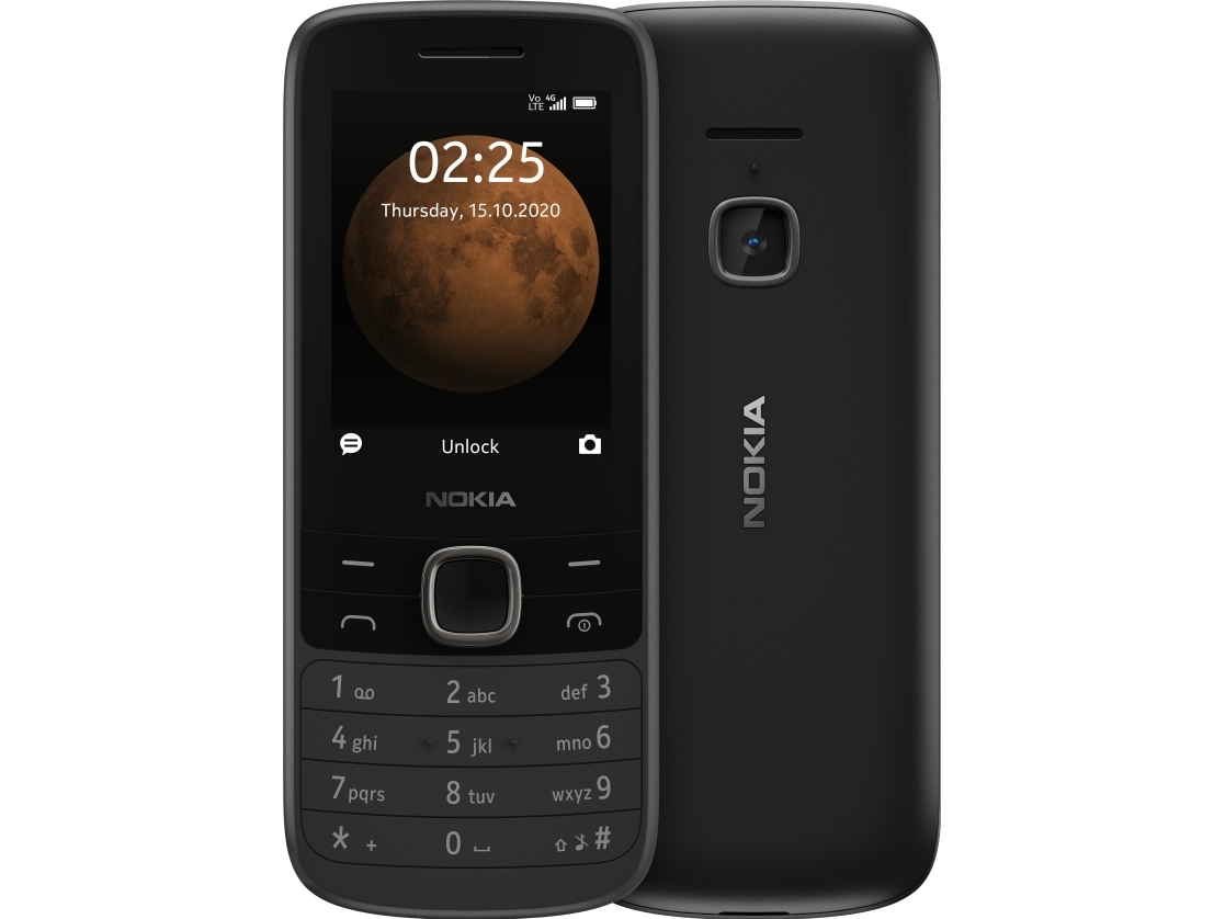 225 4g, Menu, Dual Sim, 6,1 Cm (2.4"), 0,3 Mp, 1150 Mah, Sort fra Nokia
