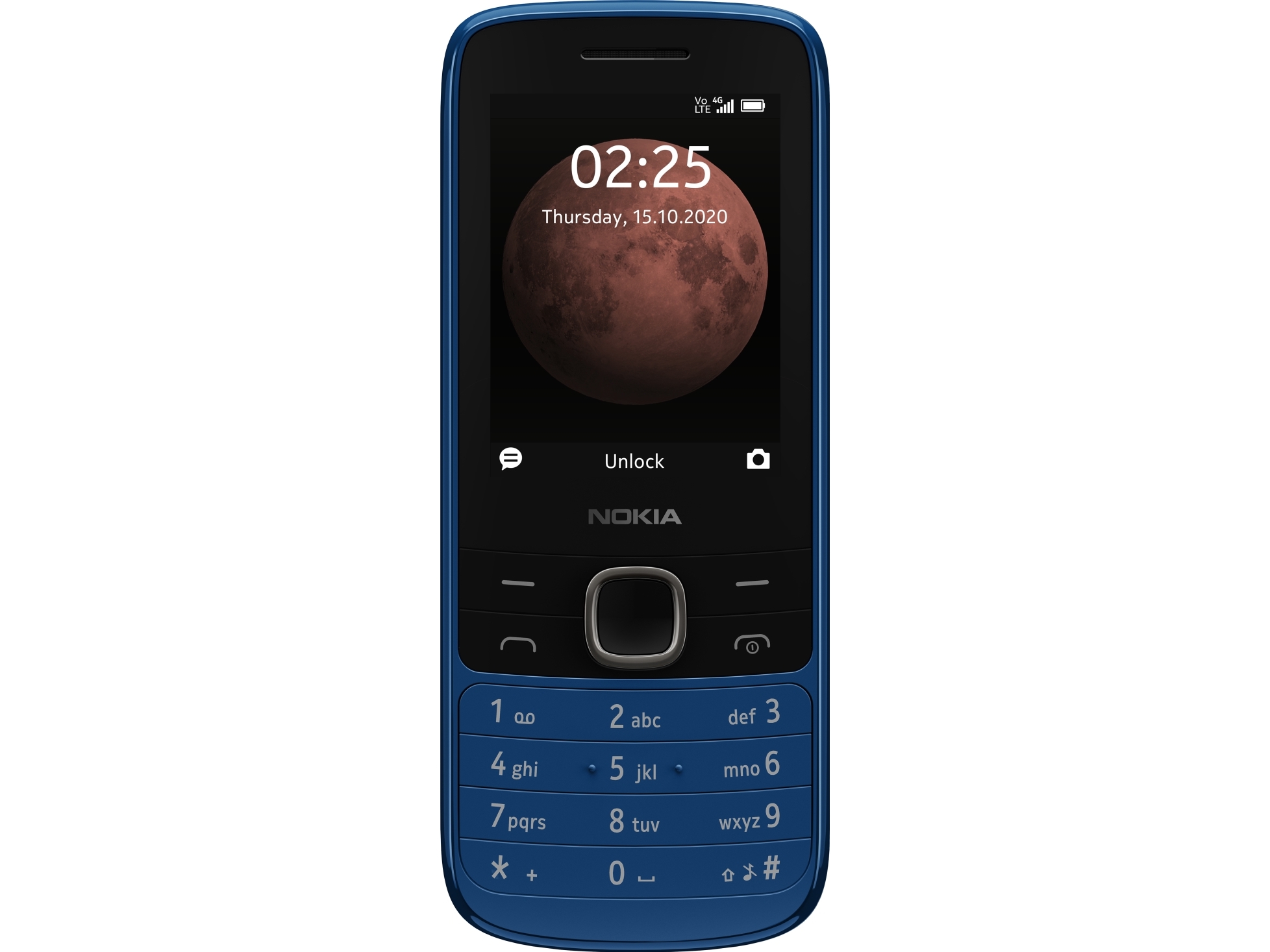 225 4g, Menu, Dual Sim, 6,1 Cm (2.4"), 0,3 Mp, 1150 Mah, Blå fra Nokia