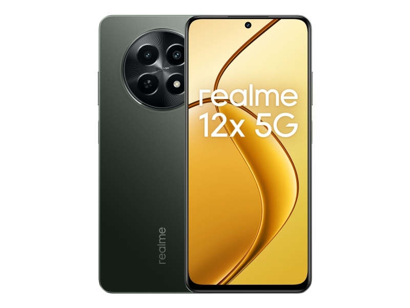 12 12x 5g, 16,9 Cm (6.67"), 6 Gb, 128 Gb, 50 Mp, Android 14, Sort fra Realme