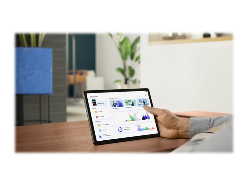 Tab M10 Plus (3rd Gen) Zaaj   Tablet   Android 12   64 Gb Emmc   10.61" Ips (2000 X 1200)   Microsd Indgang   Dobbelttonet Stormgrå fra Lenovo